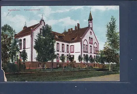 [Ansichtskarte] AK Stallupönen Kreiskrankenhaus 1919. 