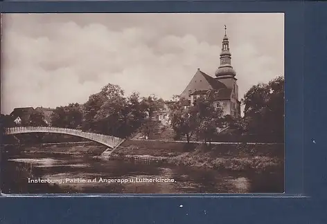 [Ansichtskarte] AK Insterburg Partie a.d. Angerapp u. Lutherkirche 1930. 