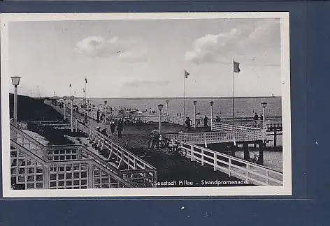 [Ansichtskarte] AK Seestadt Pillau - Strandpromenade 1940. 
