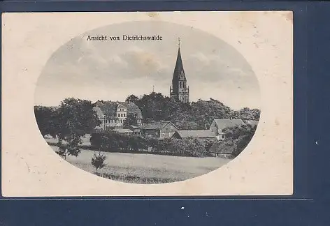 [Ansichtskarte] AK Ansicht von Dietrichswalde 1930. 