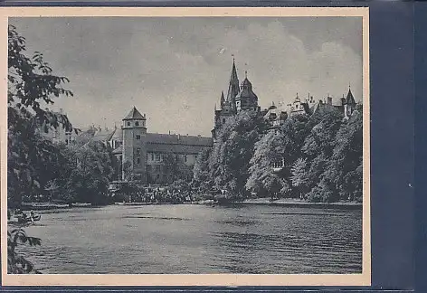 [Ansichtskarte] AK Königsberg Am Schloßteich mit Schloß 1950. 
