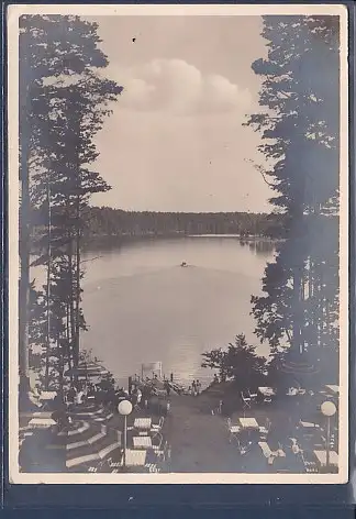 [Ansichtskarte] AK Blick von der Terrasse des Kurhaus Rudczanny am Niedersee 1938. 