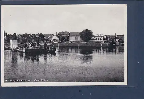 [Ansichtskarte] AK Pollenzig Kr. Krossen - Oder Fähre 1937. 
