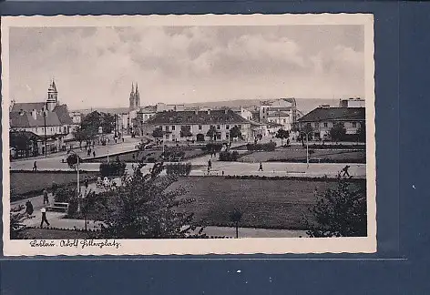 [Ansichtskarte] AK Leslau Adolf Hitlerplatz 1941. 