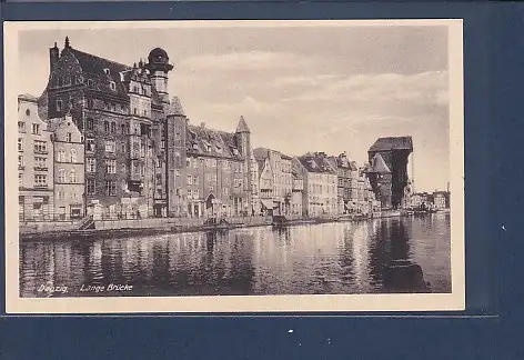 [Ansichtskarte] AK Danzig Lange Brücke 1930. 