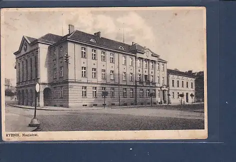 [Ansichtskarte] AK Rybnik Magistrat 1940. 