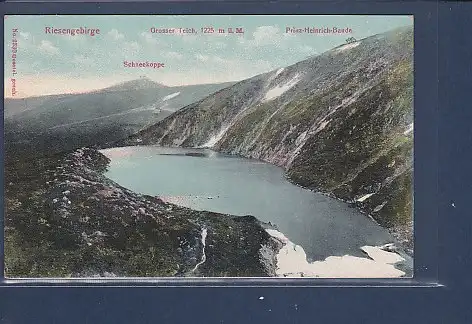 [Ansichtskarte] AK Riesengebirge Schneekoppe - Grosser Teich - Prinz Heinrich Baude 1930. 