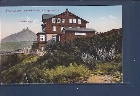 [Ansichtskarte] AK Riesengebirge Heinrich Baude - Schneekoppe 1929. 