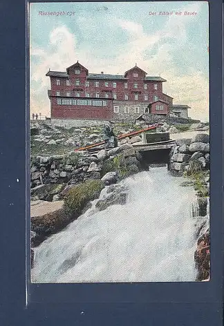 [Ansichtskarte] AK Riesengebirge Der Elbfall mit Baude 1923. 