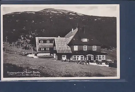 [Ansichtskarte] AK Riesengebirge Adolf Baude mit der Sturmhaube 1929. 