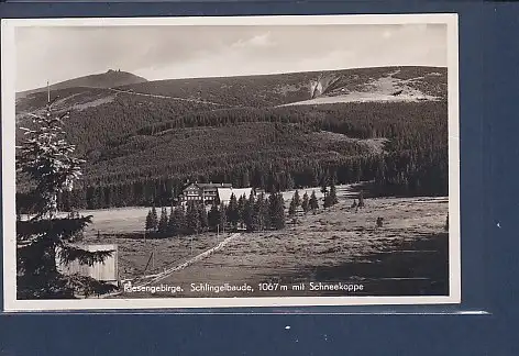 [Ansichtskarte] AK Riesengebirge Schlingelbaude mit Schneekoppe 1940. 