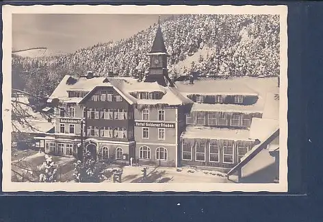 [Ansichtskarte] AK Hotel Goldener Frieden Krummhübel i. Rsgb. 1940. 