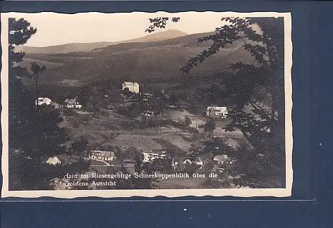 [Ansichtskarte] Photo AK Hain Schneekoppenblick über die Goldene Aussicht 1940. 