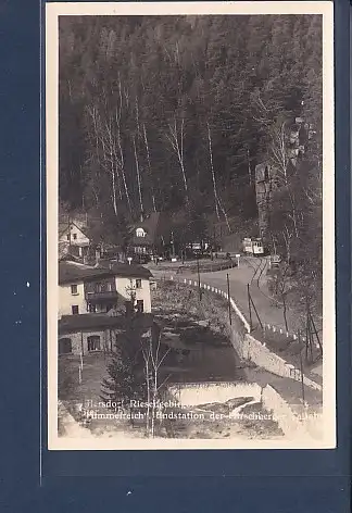 [Ansichtskarte] Photo AK Siersdorf Himmelreich Endstation der Hirschberger Talbahn 1940. 