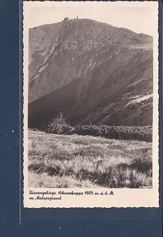 [Ansichtskarte] AK Riesengebirge Schneekoppe m. Melzergrund 1940. 