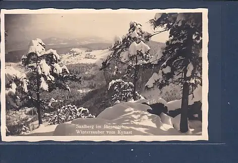 [Ansichtskarte] Photo AK Saalberg im Riesengeb. Winterzauber vom Kynast 1940. 