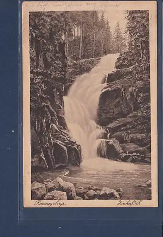 [Ansichtskarte] AK Riesengebirge Zackelfall 1926. 