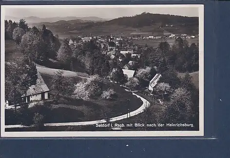 [Ansichtskarte] AK Seidorf i. Rsgb. mit Blick nach der Heinrichsburg 1940. 