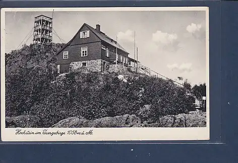 [Ansichtskarte] AK Hochstein im Isergebirge 1058 m ü. M. 1934. 