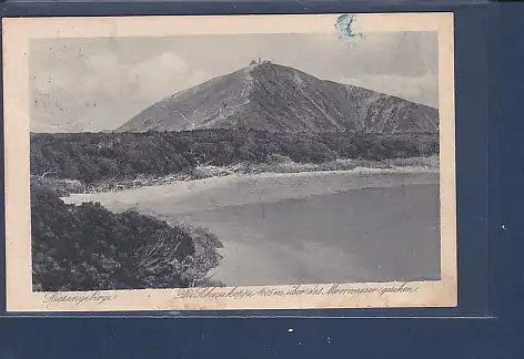 [Ansichtskarte] AK Riesengebirge Die Schneekoppe 1605 m über das Meerwasser gesehen 1926. 