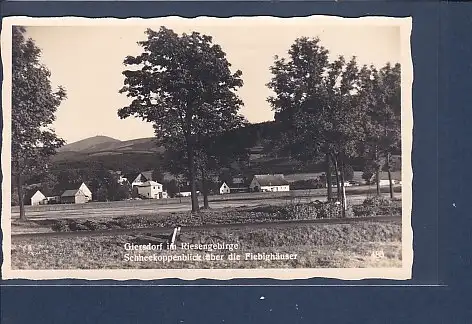 [Ansichtskarte] AK Giersdorf im Riesengebirge Schneekoppenblick über die Fiebighäuser 1930. 