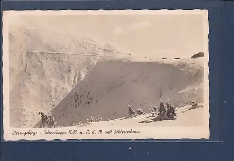 [Ansichtskarte] AK Riesengebirge - Schneekoppe mit Schlesierhaus 1940. 
