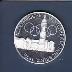 100 Schilling Münze XII. Olympische Spiele Innsbruck 1976