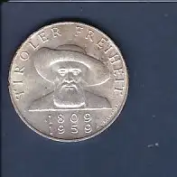 50 Schilling Münze Tiroler Freiheit 1809-1959