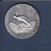 50 Schilling Münze Olympische Winterspiele 1964 Innsbruck