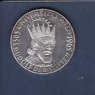 50 Schilling Münze 1365 Universität Wien 1965 Rudolf Der Stifter