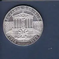 50 Schilling Münze 50 Jahre Repvblik 1918-1968