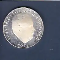 50 Schilling Münze 1891 Ing. Julius Raab 1964 1971