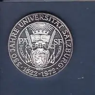 50 Schilling Münze 350 Jahre Universität Salzburg 1622-1972