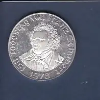 50 Schilling Münze 150. Todestag Von Franz Schubert 1978
