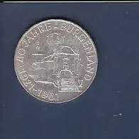 25 Schilling Münze 1921-1961 40 Jahre Burgenland