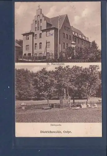 [Ansichtskarte] AK Dietrichswalde Ostpr. 2.Ansichten St. Mariaheim - Heilquelle 1934. 