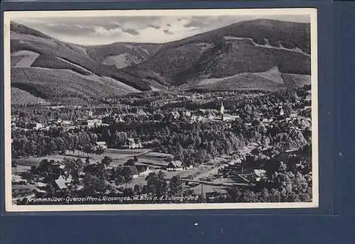 [Ansichtskarte] AK Krummhübel Querseiffen i. Riesengeb. m. Blick n.d. Eulengrund 1939. 