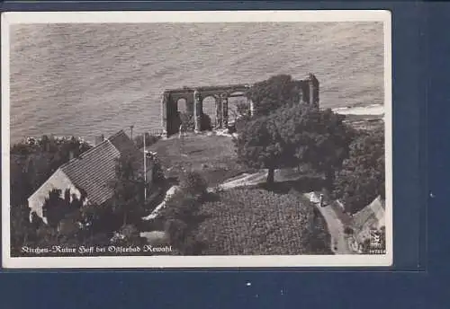 [Ansichtskarte] AK Kirchen Ruine bei Ostseebad Rewahl 1938. 