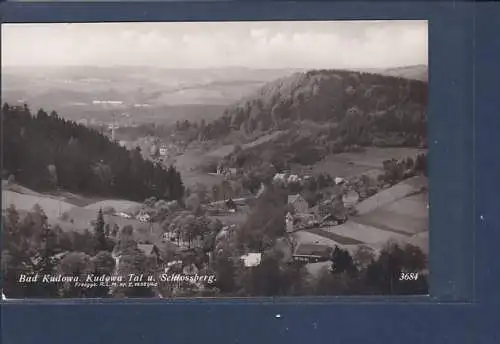 [Ansichtskarte] AK Bad Kudowa Kudowa Tal u. Schlossberg 1940. 