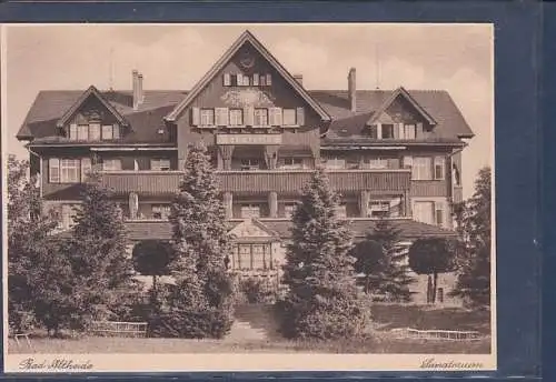 [Ansichtskarte] AK Bad Altheide Sanatorium 1940. 