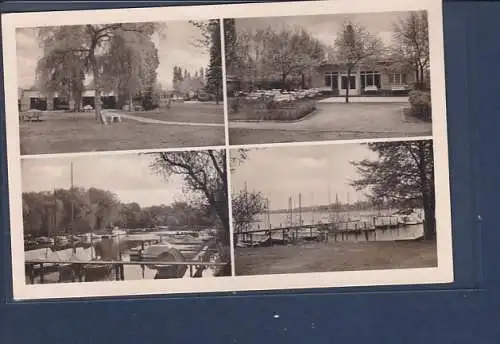 [Ansichtskarte] AK Bootsstände Angermann Berlin Pichelsdorf Straße am Pichelssee 50 u. 17 4.Ansichten 1960. 