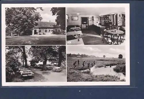 [Ansichtskarte] AK Der alte Dorfkrug Zum lustigen Finken Lübars 4.Ansichten 1961. 