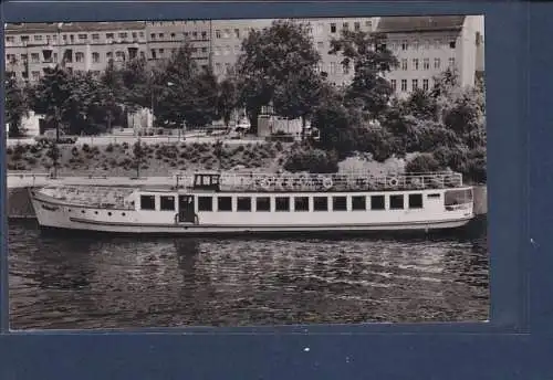 [Ansichtskarte] AK MS. Heimat ( 300 Pers.) m. Sonnendeck Reederei David Berlin Nordufer 1960. 