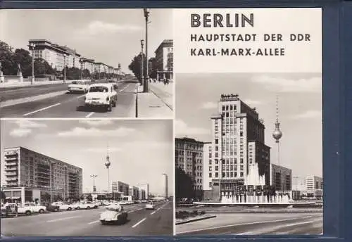 [Ansichtskarte] AK Berlin Hauptstadt der DDR Karl Marx Allee 3.Ansichten 1970. 