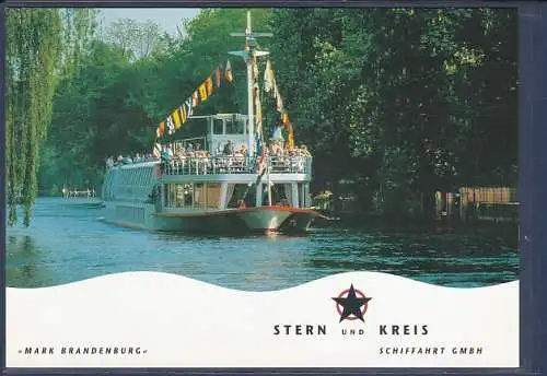 [Ansichtskarte] AK Stern und Kreis Schiffahrt Mark Brandenburg 1990. 