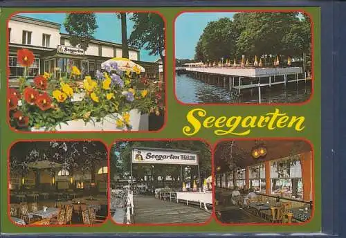[Ansichtskarte] AK Restaurant Seegarten 5.Ansichten Berlin 27 Scharfenberger Straße 26 1980. 