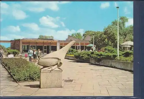 [Ansichtskarte] AK HO Großgaststätten Tierpark Berlin Blick über die Terrasse zur Milch Eisbar 1979. 
