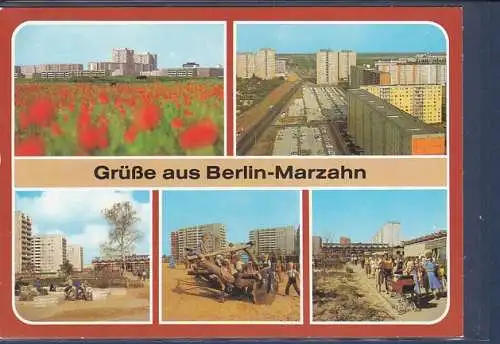 [Ansichtskarte] AK Grüße aus Berlin Marzahn 5.Ansichten 1984. 