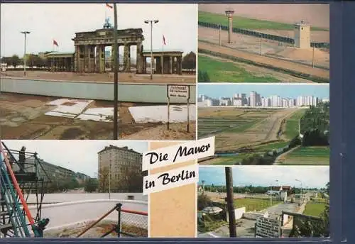 [Ansichtskarte] AK Die Mauer in Berlin 5.Ansichten 1980. 