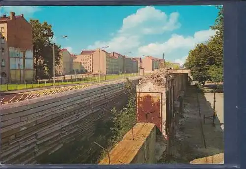 [Ansichtskarte] AK Berlin Die Mauer an der Bernauer Straße 1970. 
